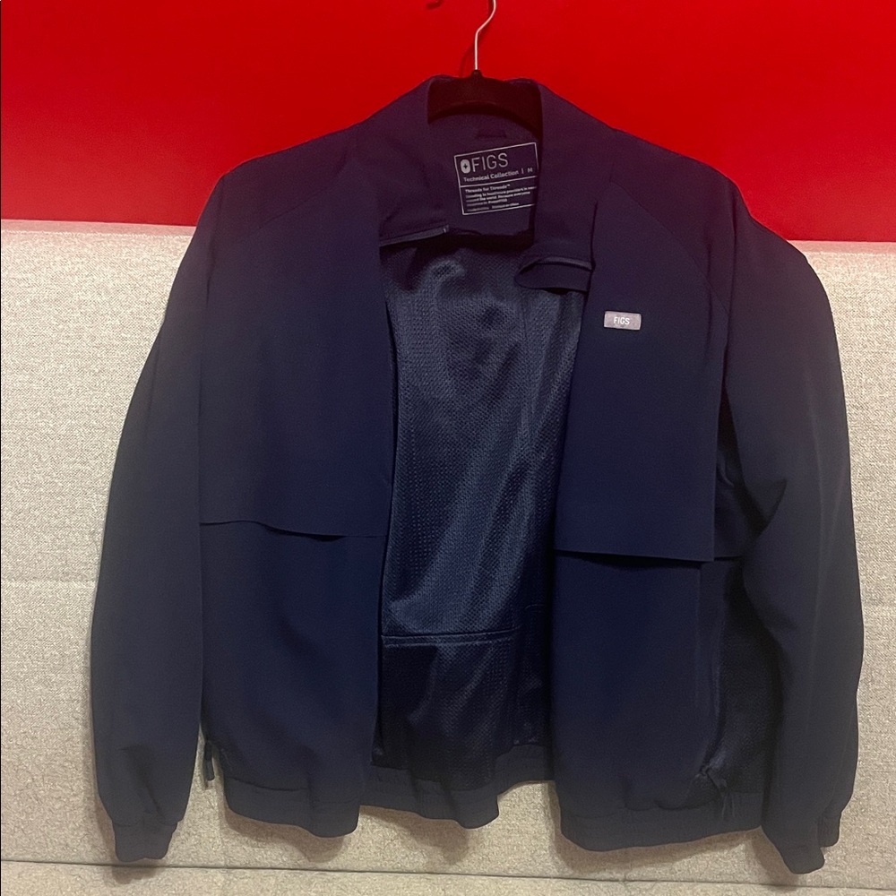 Figs Deep Blue Lightweight Jacket